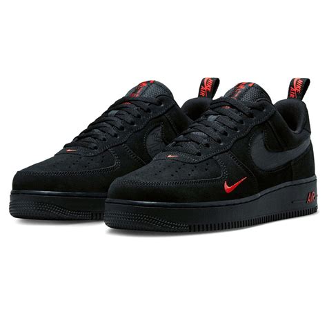 nike air force 1 black mini swoosh|Nike Air Force 1 hightop.